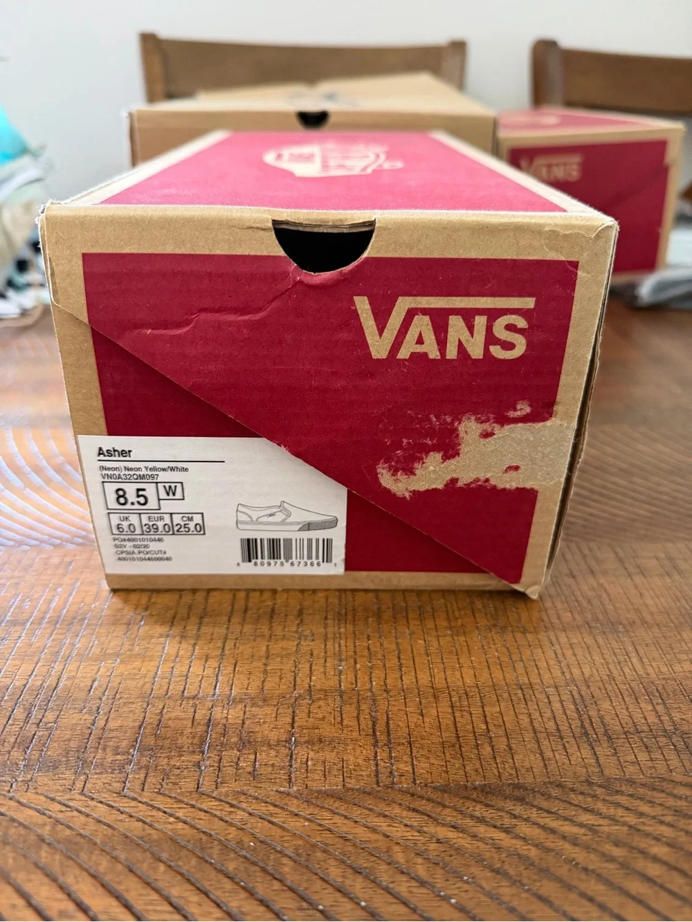 Vans Yellow Canvas Slip-On Sneakers